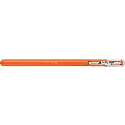 Image of Pentel K110 VFX Mattehop Gel Ink Rollerball Pen with High Opaque Matte Finish Cap Orange (Pack of 1)