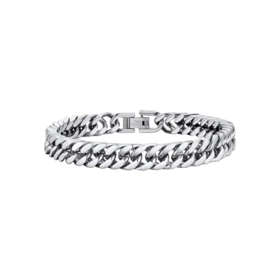 Image of PROSTEEL 316L Stainless Steel Bangle Bracelet Mens Jewelry 8mm 21CM Chunky Biker Hand Chain