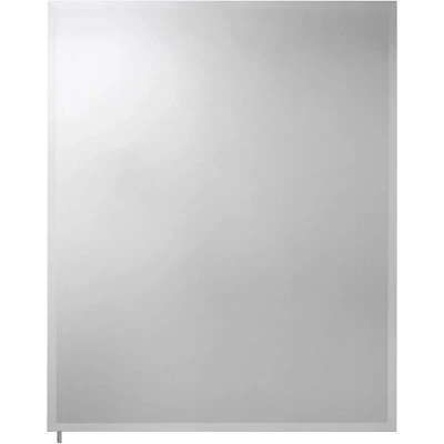 Image of Croydex Haven Aluminium Bathroom Mirror Cabinet, Double Sided Mirrored Doors, Adjustable Shelves, Easy Install Hang &#039;n&#039; Lock System, Surface &amp; Recess Mount, Pre Assembled 61x76cm