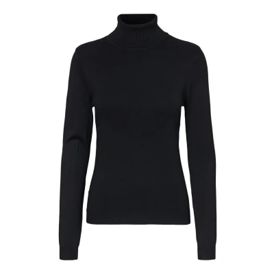Image of Vero Moda Vmglory Rollneck Jumper, Women&#039;s, Size: Large, Black