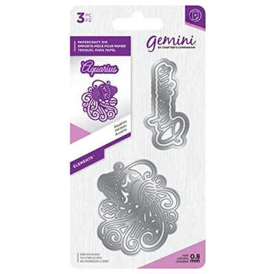 Image of Crafters Companion Gemini Zodiac 3 in1 Die Set Aquarius