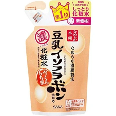 Image of Sana Nameraka Honpo Soy Milk Isoflavone Skin Lotion NA 180ml Moist Refill (Green Tea Set)