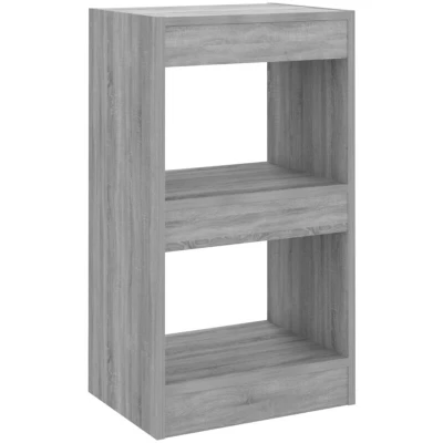 Image of vidaXL Book Cabinet/Room Divider Grey Sonoma 40x30x72 cm
