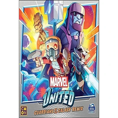 Image of CMON CoolMiniOrNot Marvel United Expansion: Guardians of the Galaxy Remix Cooperative Board Game Ages 14+ 1 4 Players 45 Minutes Playing Time