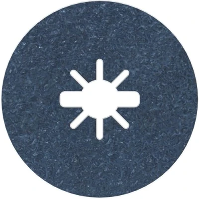 Image of Bosch Professional Fibre Sanding Discs Best (for Metal, X LOCK, R574, Diameter 115 mm, Grit Size 36, Bore Diameter: 22.23 mm)