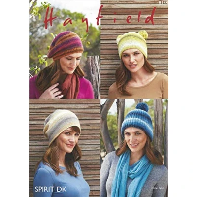 Image of Hayfield Spirit Double Knit Knitting Pattern 8158 Accessories