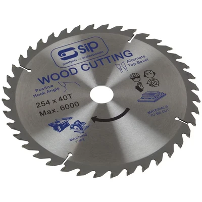 Image of SIP 254mm x 30mm TCT 40T Circular Saw Blade