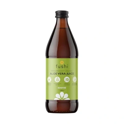 Image of Fushi Organic Cold Pressed Aloe Vera Juice 1000 ml Ethical &amp; Vegan Society Approved Manufactured in the UK
