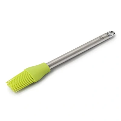 Image of Zeal Pastry Basting Brush with Stainless Steel Handle, Silicone, Lime Green, 26 x 4 cm