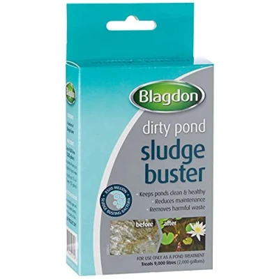 Image of Blagdon Pond Sludge Buster, Digests Harmful Organic Waste, Introduces Good Bacteria, Keeps Clean, 4 x 9g Sachets, Each Sachet Treats 2,273 Litres