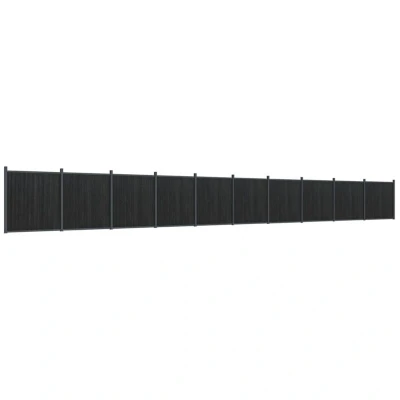 Image of vidaXL Fence Panel Grey 1737x186 cm WPC