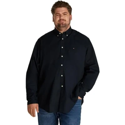 Image of Tommy Hilfiger FLEX Solid Shirt Shirt, Men&#039;s, Size: 4XL, Desert sky