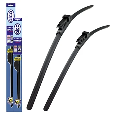 Image of Fits Citroen C4 2004 2009 Alca Germany Front Windscreen Wiper Blades 24&quot;28&quot; Replacement Set ASF2428PT