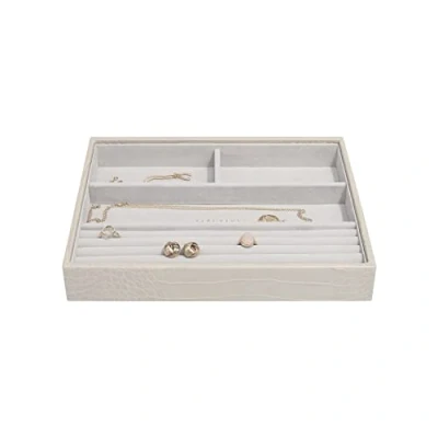 Image of Stackers Putty Croc textured Classic Medium Jewellery Box Ring/Bracelets Layer