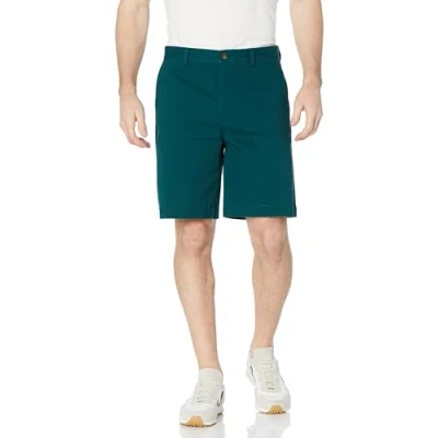Image of Amazon Essentials Men&#039;s Classic Fit 9 Inch Chino Shorts, Dark Green, 40W