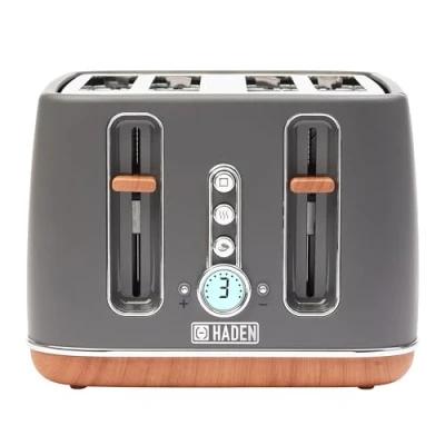 Image of Haden 201317 Dorchester Pebble Grey 4 Slice Toaster