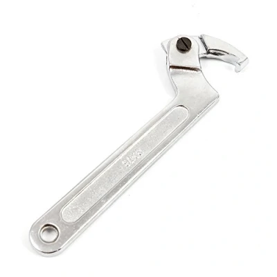 Image of C Spanner Tool Adjustable Hook Wrench Chrome Vanadium 19 51MM