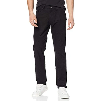 Image of bugatti Men&#039;s 3020 76101 Loose fit Jeans, Black (Black 290), W33/L34
