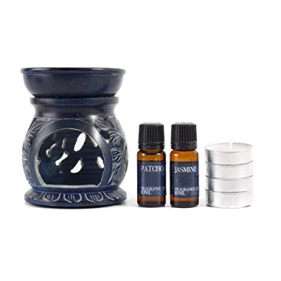Image of Mystic Moments Patchouli and Jasmine Oil Burner Gift Set