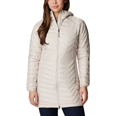 Image of Columbia Women&#039;s Powder Lite Mid Jacket, Puffer Dark Stone, Size XS