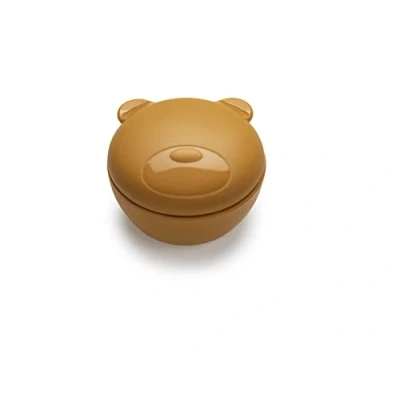 Image of melii Silicone Animal Bowls with Lid Food Storage Container (Bear)