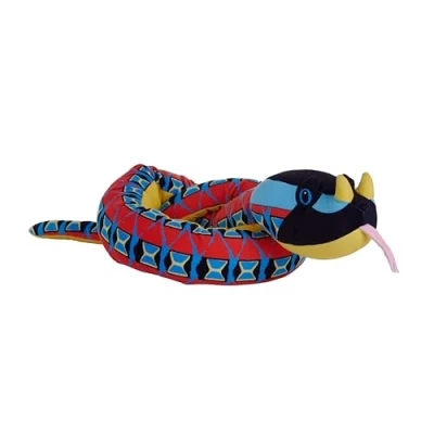 Image of Wild Republic Snakes Eco Rhino Viper, Stuffed Animal, 54 Inches, Plush Toy, Fill is Spun Recycled Water Bottles, Friendly