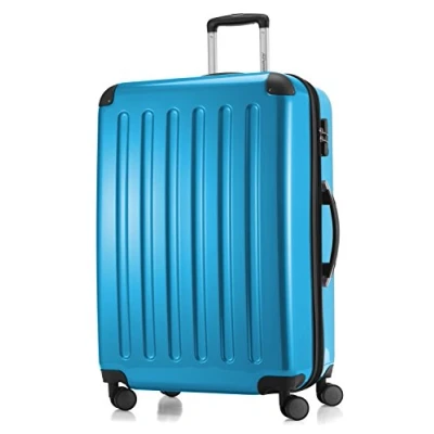 Image of HAUPTSTADTKOFFER Alex Luggage Suitcase Hardside Spinner Trolley 4 Wheel Expandable, 75cm, cyanblue