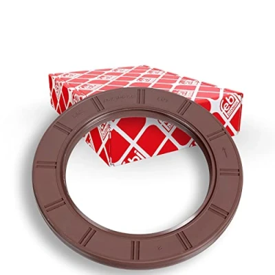 Image of 214432B000, 214432B010, 214432B020 Crankshaft Seal FEBI BILSTEIN 106999 transmission sided FPM (fluoride rubber) KIA: Sportage III, IV, RIO 3