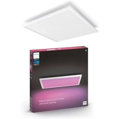 Image of Philips Hue Surimu White and Colour Ambiance Smart Lighting Square Panel Light. with Bluetooth, Works Alexa, Google Assistant Apple Homekit