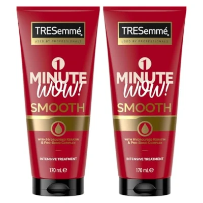Image of TRESemme 1 Minute WOW Smooth Intensive Hair Treatment with Hydrolysed Keratin and Pro Bond Complex Specially Designed to Strengthen Dry Damaged Hair, 170 ml (2)