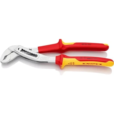 Image of Knipex Alligator® Water Pump Pliers chrome plated, insulated with multi component grips, VDE tested 250 mm 88 06