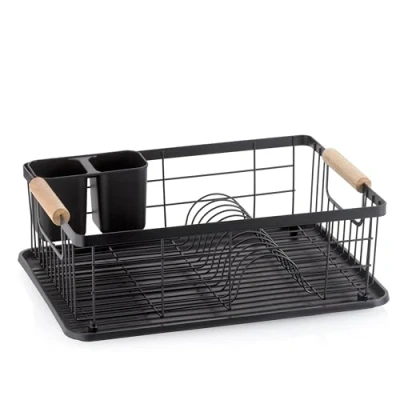 Image of kela Dish Drainer, Black, 11 Teller / 5 Gläser