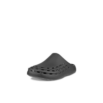Image of ECCO Cozmo Pool slides, Size: 8 8.5, Black Synthetics