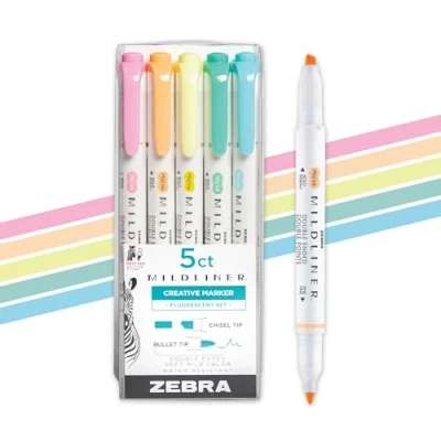 Image of Zebra 78105 Mliner Asst PK5