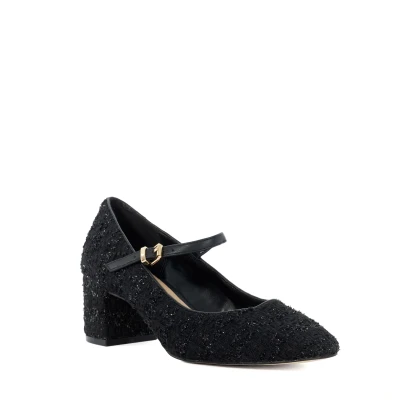 Image of Dune London Womens Ladies Ascented Block Heel Mary Janes Black Size UK 5