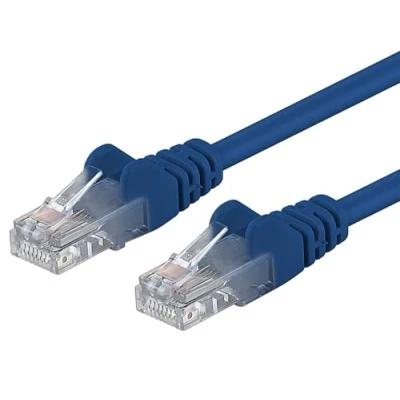 Image of PremiumCord Network Cable, Ethernet, LAN &amp; Patch Cable Cat6, UTP, Fast Flexible Robust RJ45 1Gbit/S, AWG 26/7, Copper 100% Cu, Blue, 5 m