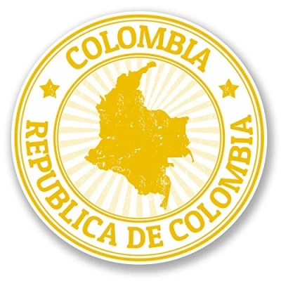 Image of 2 x Colombia Vinyl Sticker Bike Laptop Car Map Flag Gift Luggage Travel #4493 (10cm 10cm)