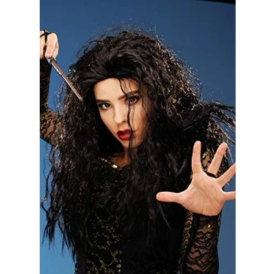 Image of Bristol Novelty Womens Bellatrix LeStrange Style Wild Brown Curly Wig