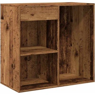 Image of vidaXL Cosmetic Cabinet Old Wood 80x40x75 cm Engineered