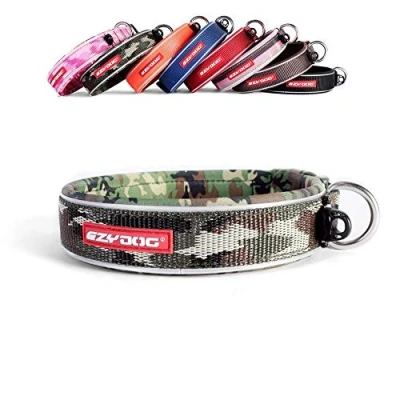 Image of EZYDOG Classic Neo Dog Collar Small, Medium, Large Dogs, Reflective Collar, Supreme Comfort, Soft Neoprene Material, Non Corrosive (Camo)