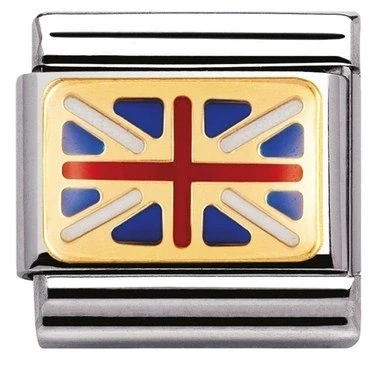 Image of Nomination Union Jack Flag Charm