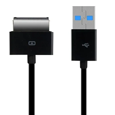 Image of kwmobile USB Charging Cable Compatible with ASUS EEE Pad Transformer TF101 / TF300 TF201 TF700 Black