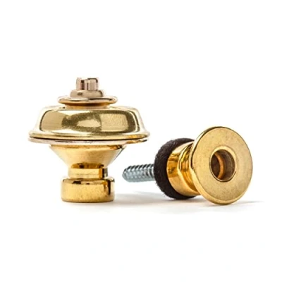 Image of DUNLOP SLS1102BR STRAP LOCK SET BRASS