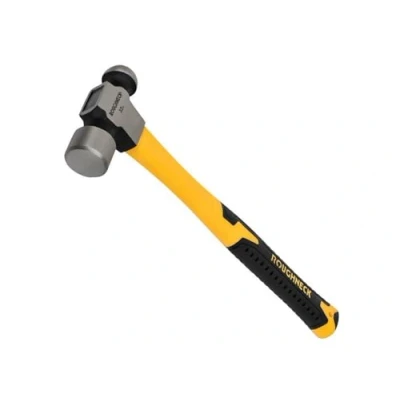 Image of Roughneck Ball Pein Hammer Fibreglass Shaft 1.13kg (40oz),Black and Yellow