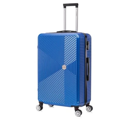 Image of Flymax 29&quot; Large Suitcases on 4 Wheels Lightweight Hard Shell Luggage Durable Check in Hold Built 3 Digit Combination Navy 106L