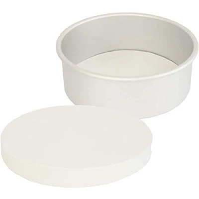 Image of LGT Round Non Stick Greaseproof Paper Baking parchments for Pans Cooking Cake Tin Liners 20, 50 &amp; 100 Packs (x50 10&quot;)