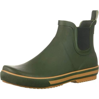 Image of Rocket Dog Women&#039;s Rainbow Rubber Rain Boot, Green, 6.5 UK