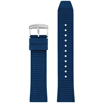 Image of Citizen CZ Smart 22mm smartwatch interchangeable strap, Dark Blue Silicone, Bracelet,Mesh