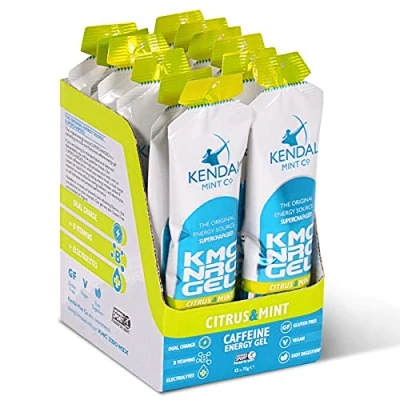 Image of KMC NRG Gel+: Caffeine Energy Gel Refreshing Citrus &amp; Mint (12 x 70g) by Kendal Co.