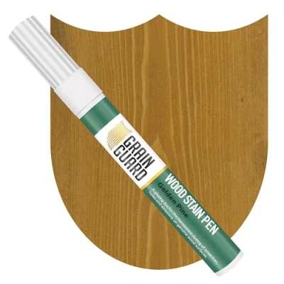 Image of GRAIN GUARD Wood Stain Touch Up Marker Pens GOLDEN PINE For Touching &amp; Staining Scratches, Scuffs, Marks Dents Wooden Floors, Furniture, Doors, Windows Fast Drying Waterproof